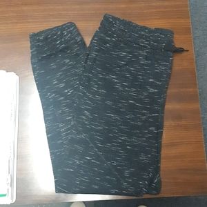 Unisex black with gray pull on joggers